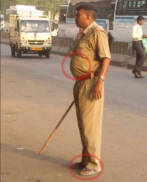 인도의 경찰들