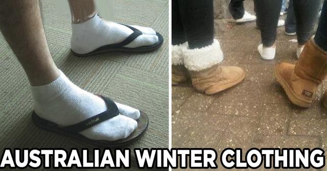 호주인들의 겨울 패션