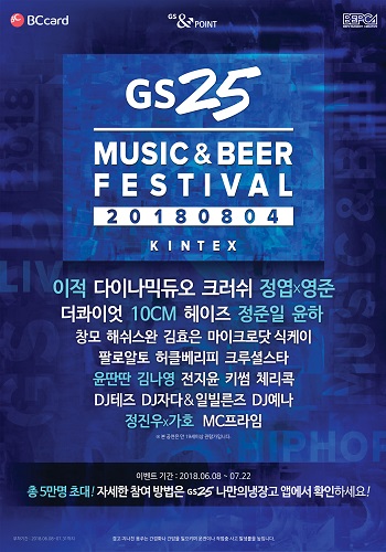 GS25가 뮤비페를 개최한다