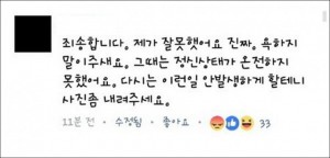▲ 네티즌들의 공분을 산 부산 여중생 가해학생 A양의 SNS 댓글, 이미지 출처 - 온라인 커뮤니티